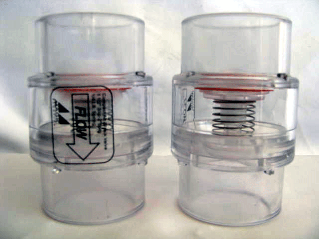 Air Check Valve 1.5" or 2" Spigot